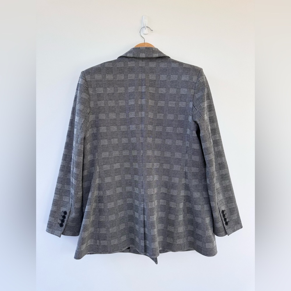 Express Oversized Glen Plaid Double Breasted Blazer - Picture 8 of 12